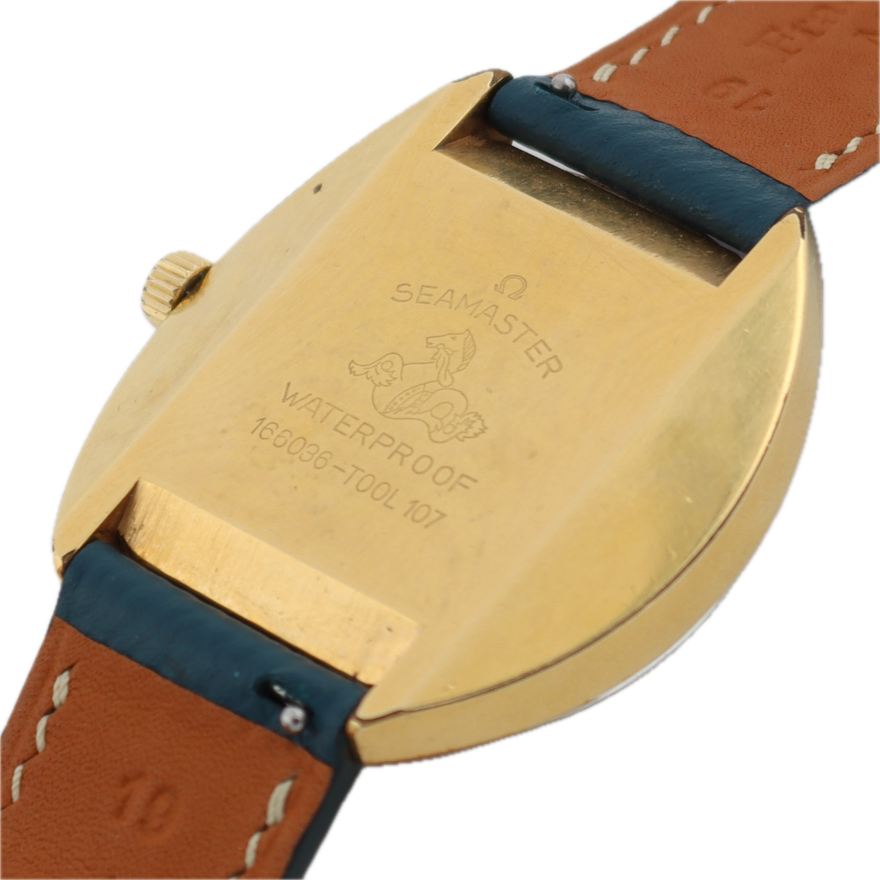 35mm Omega 166.036 Seamaster Cosmic Men's Automatic Wristwatch Swiss Gold Plated