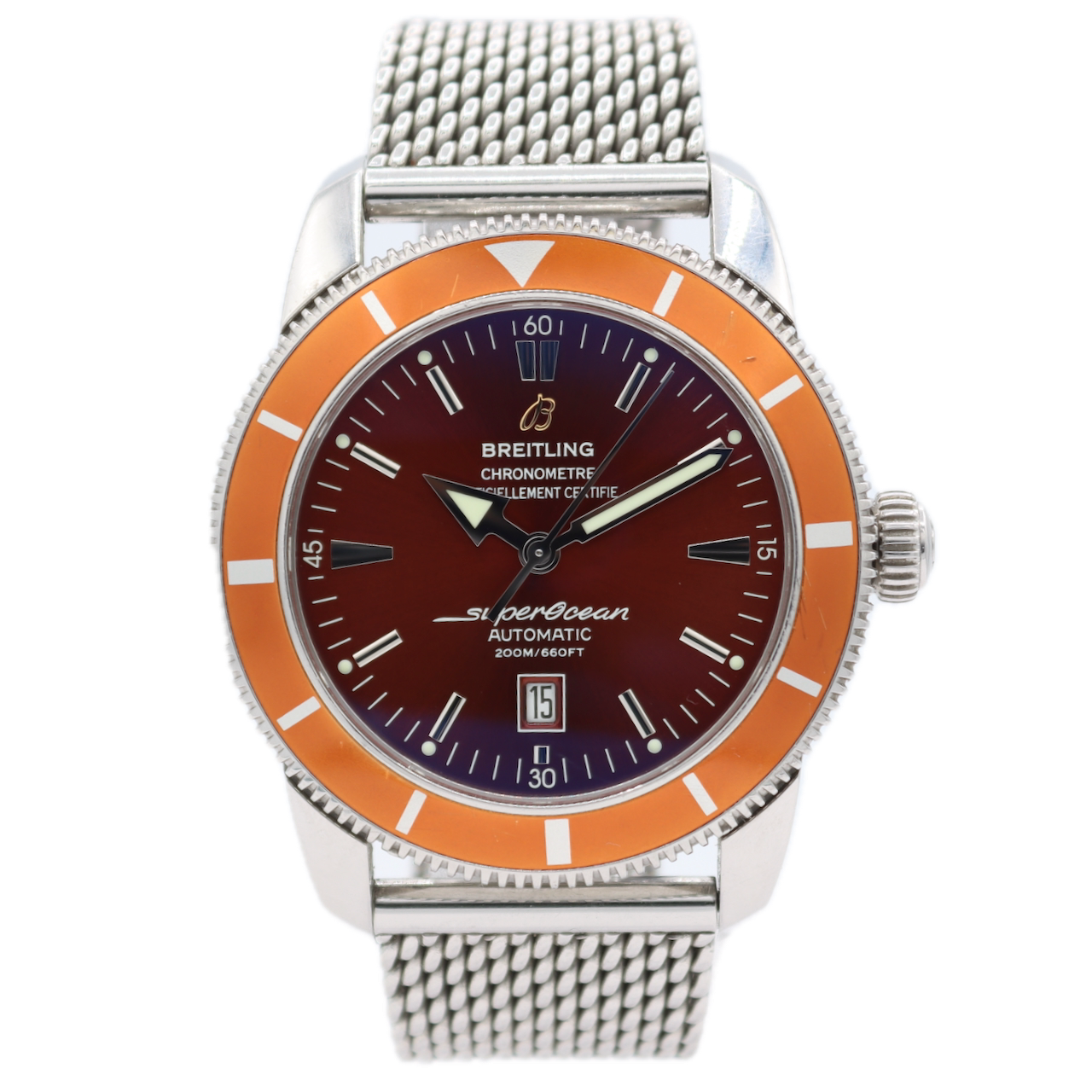 Vintage 46mm Breitling A17320 Superocean Heritage 46 Men's Wristwatch Steel