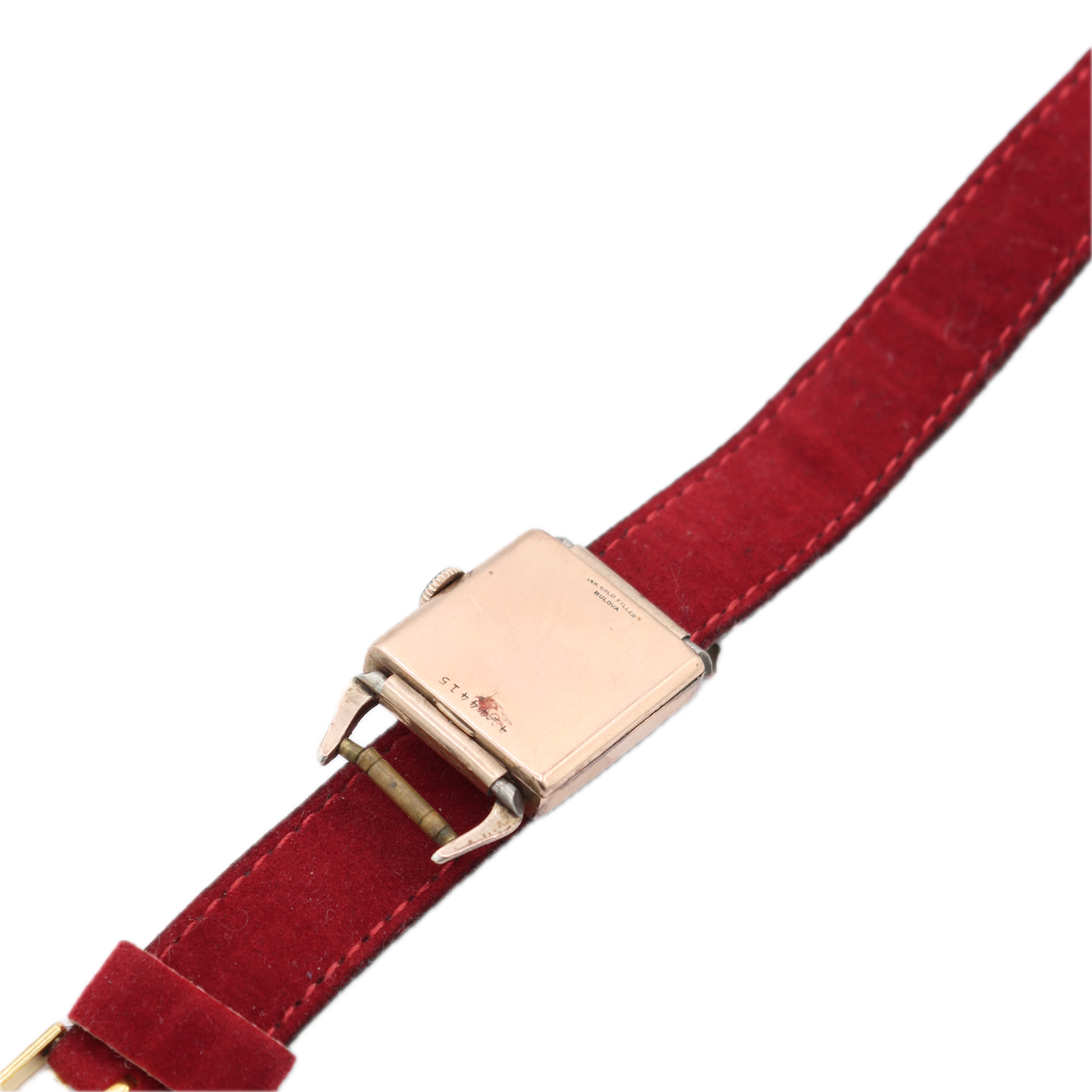 Vintage Bulova Conrad Men's Mechanical Wristwatch 8AH Swiss 14k Rose Gold Filled