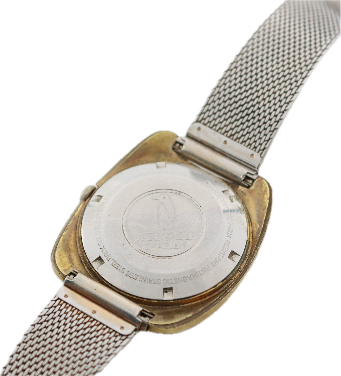 Vintage 36mm Nivada Antarctic Glacier Men's Automatic Wristwatch 2472 Swiss