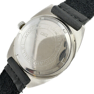 Vintage Caravelle Men's Mechanical Wristwatch 1061.50 w Coke Style Divers Bezel