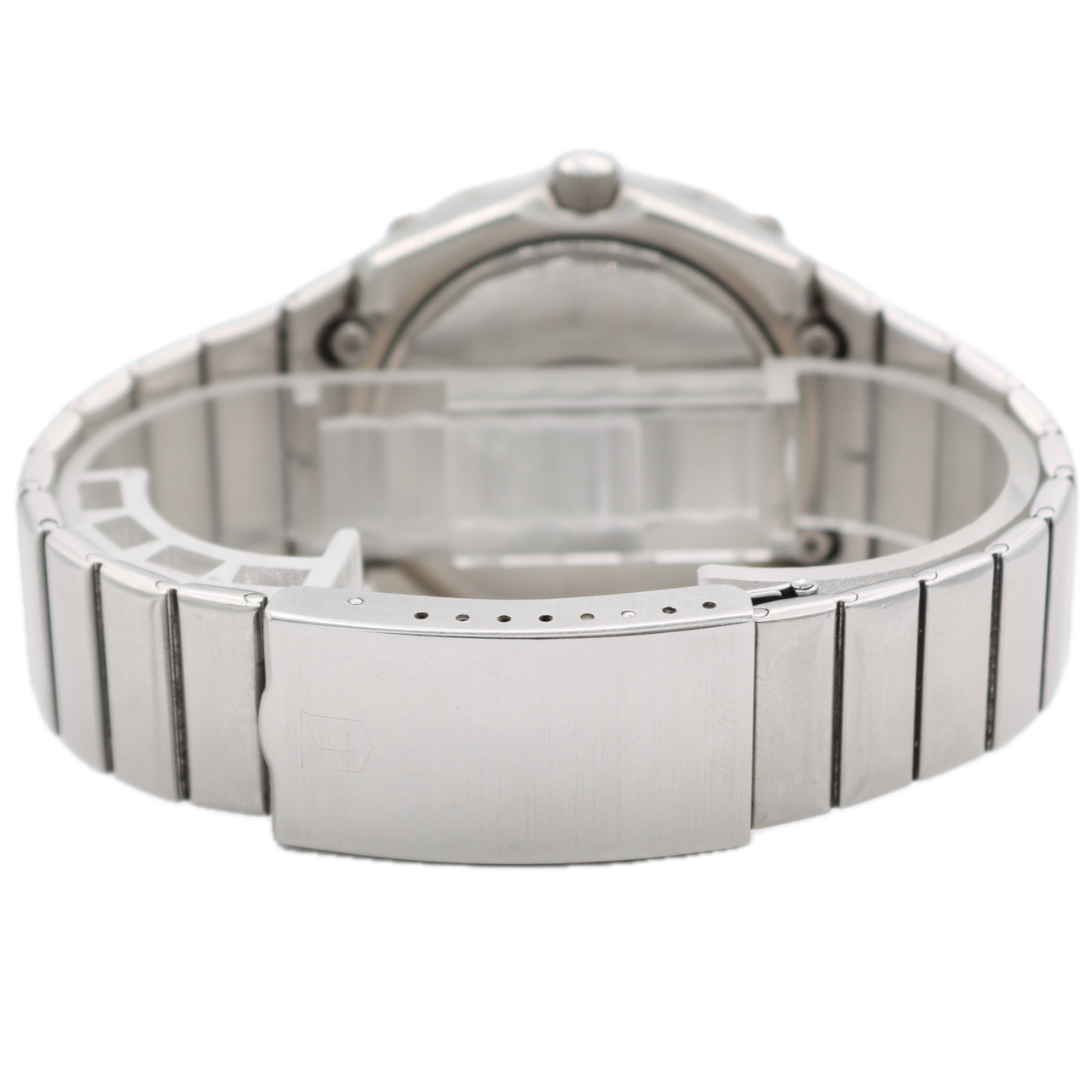 Vintage Eberhard & Co. Scafograph 1000 Men's Quartz Wristwatch Steel With Box