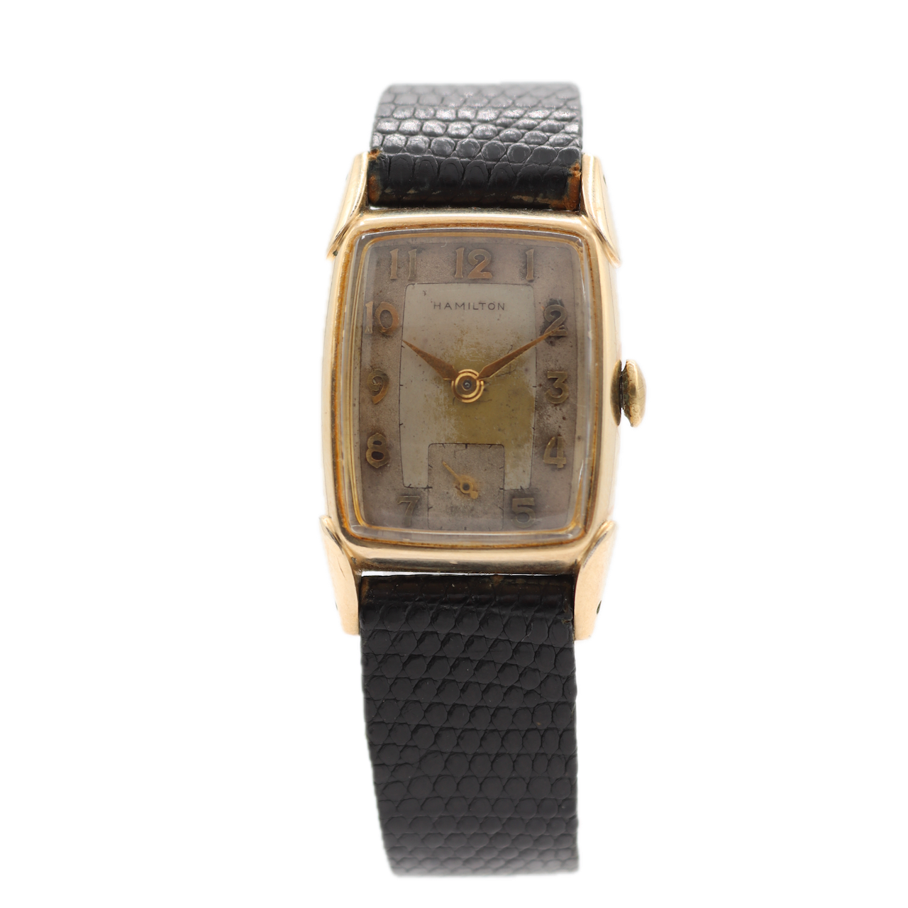 Vintage 1951 Hamilton Jeffery Men's Mechanical Wristwatch 980 10k Gold Filled