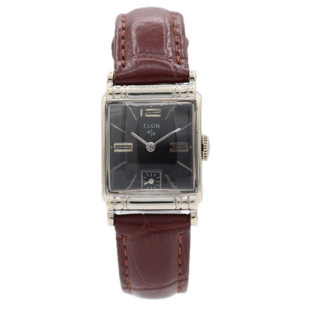 Vintage Elgin 6519 Art Deco 17 Jewel Men's Mechanical Wristwatch 673 USA 10k RGP