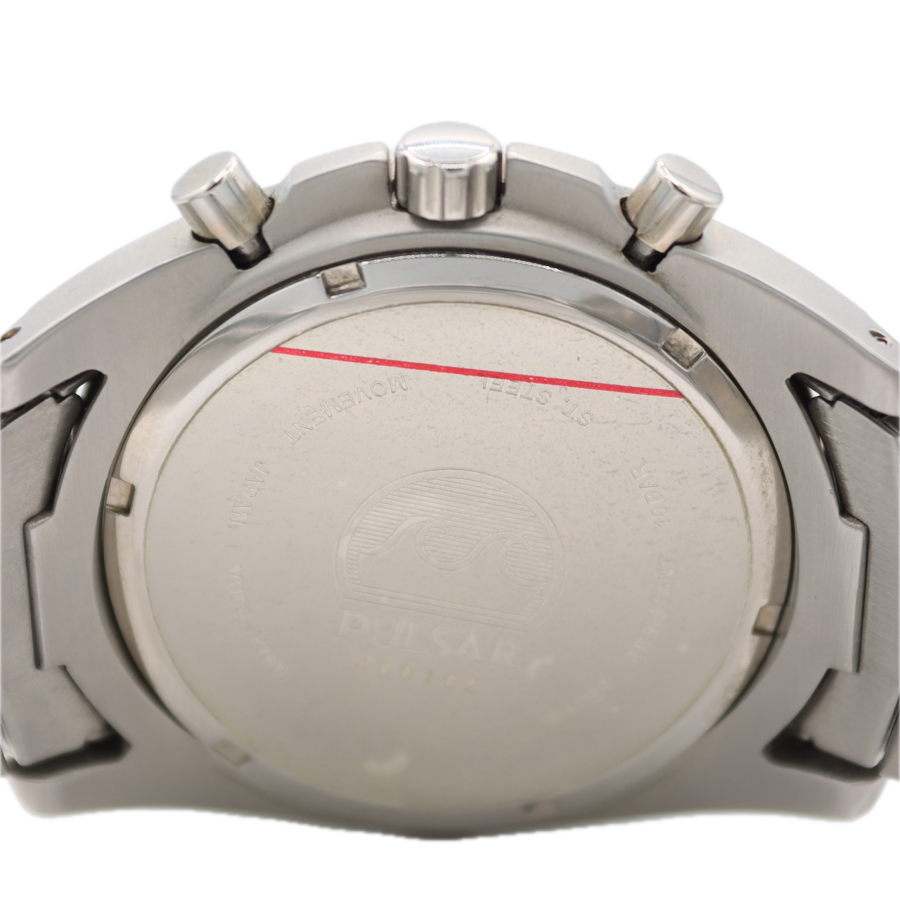 Pulsar PT 3627 Men's Quartz Chronograph Wristwatch Japan Stainless Steel