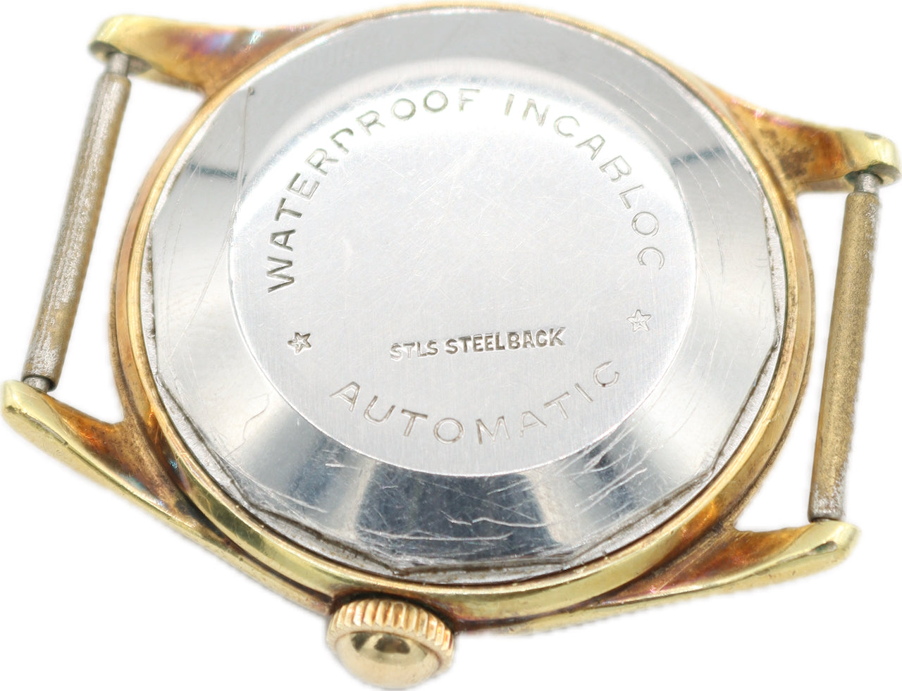 Vintage 33mm Clinton Men's Bumper Automatic Wristwatch Swiss Base Metal