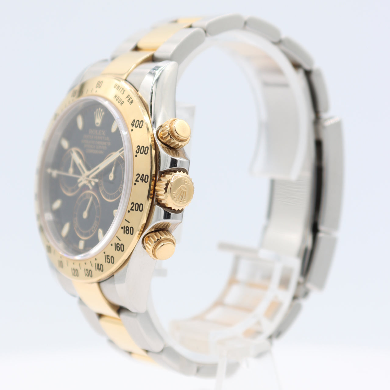 40mm Rolex 116523 Daytona Men's Chronograph Wristwatch Swiss Steel & 18k