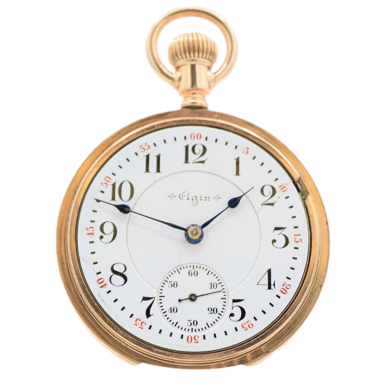 Antique 18s Elgin Father Time 21 Jewel Railroad Pocket Watch 266 20 Year GF