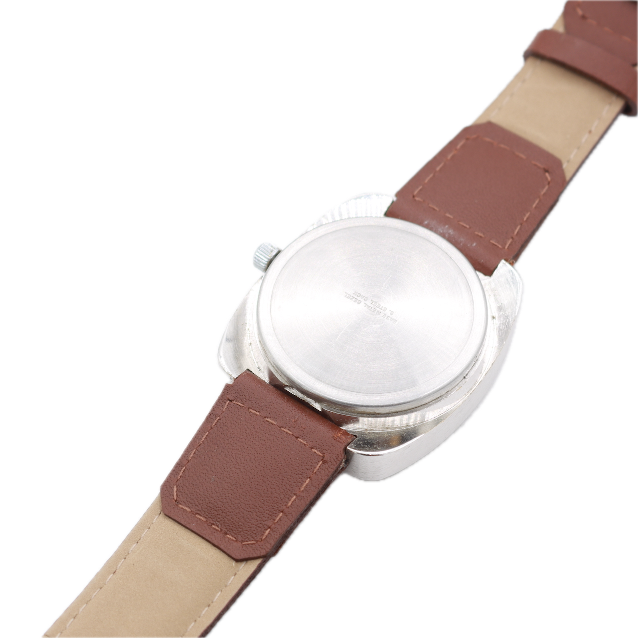 Vintage Westclox 1st Generation Men's Quartz LCD Wristwatch Steel & Chrome