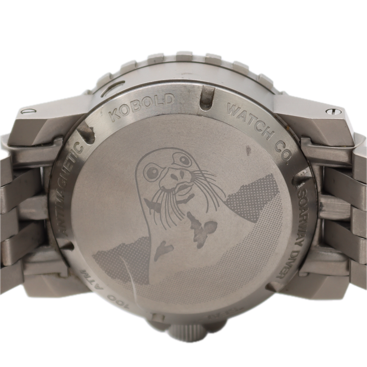 Kobold Soarway "Seal" Diver Men's Automatic Wristwatch ETA 2824 Titanium