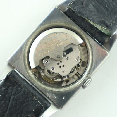 Vintage Certina 5503 Men's Automatic Wristwatch Stainless w Illinois Case Rare