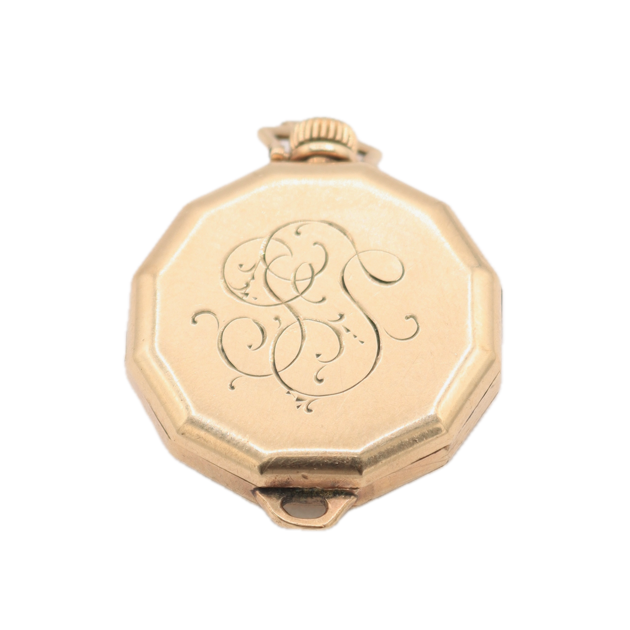 Antique 24mm Foue Welta Convertible Mechanical Pocket Watch 25 Year GF Swiss