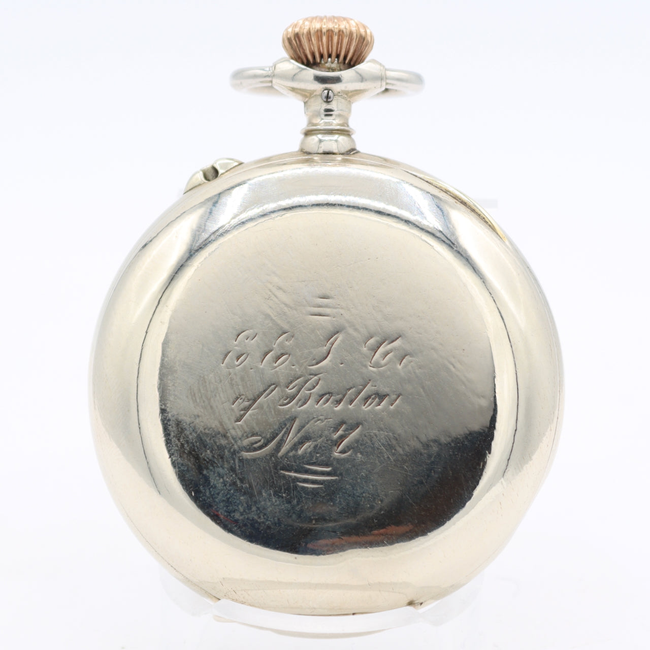 Antique 50mm Unbranded Engraving Mechanical Chronograph Pocket Watch Swiss