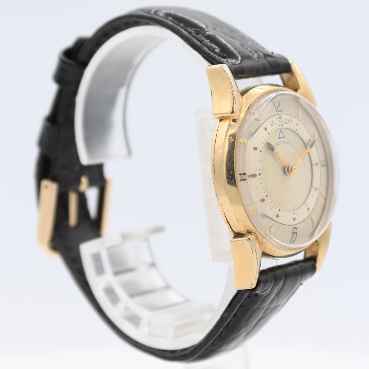 Vintage 32mm LeCoultre 2052-1 Wrist Alarm Men's Mechanical Alarm Wristwatch 814