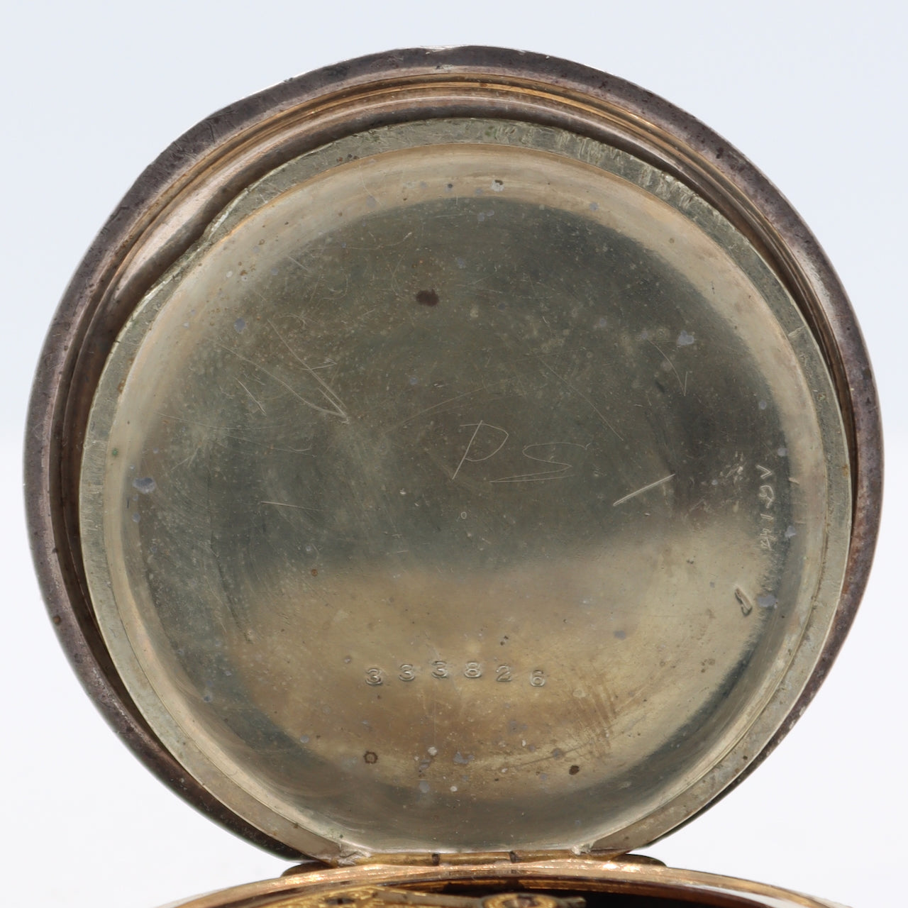 Antique 6s 1898 Waltham Sterling Gold Gilt 7j Mechanical Hunter Pocket Watch J