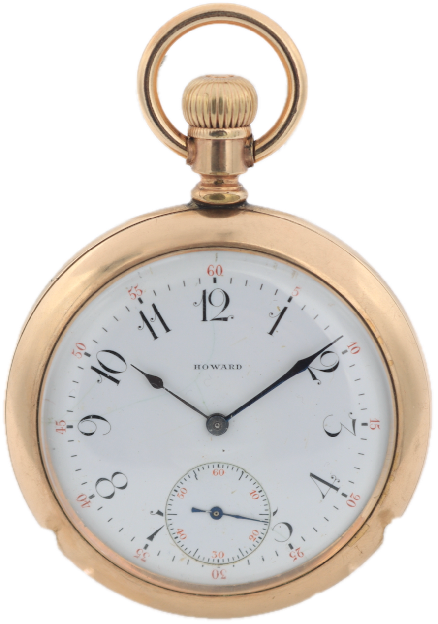 Antique 16s 1913 Howard Swingout 21 Jewel Railroad Pocket Watch 10 20 Year GF