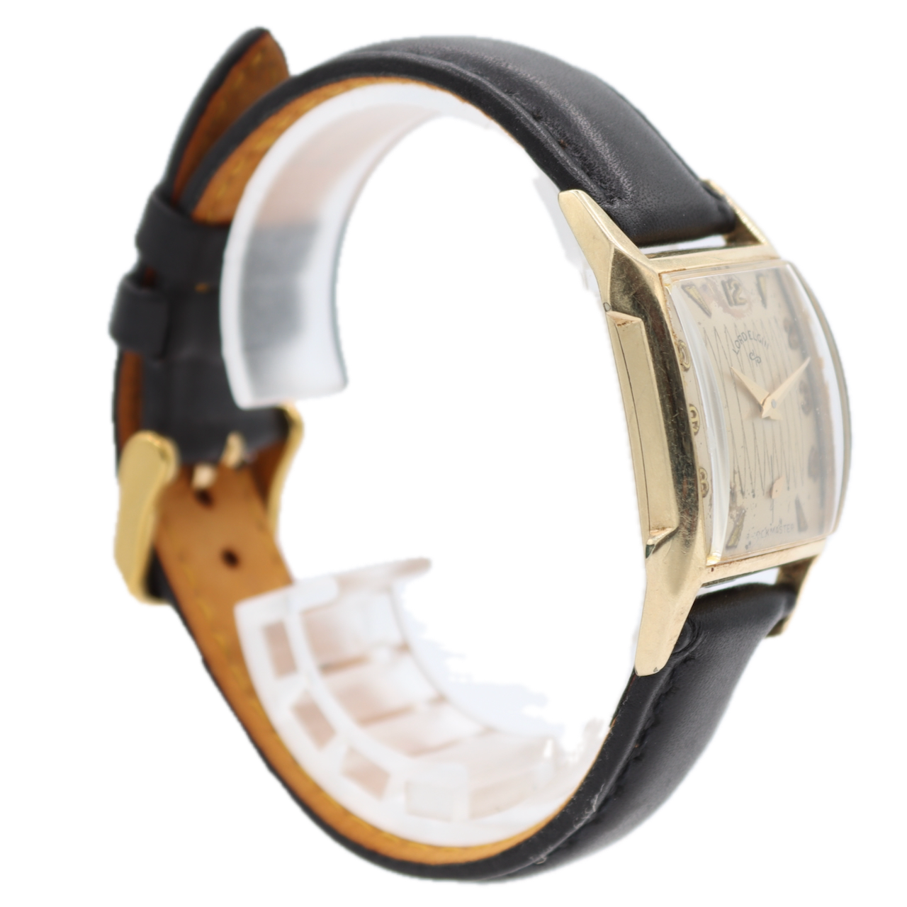 Vintage Lord Elgin 7600 Randall Men's Mechanical Wristwatch 14kGF Shockmaster