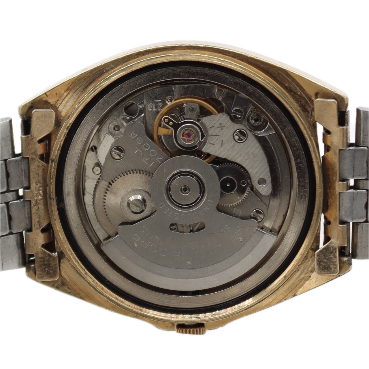 Vintage 38mm Seiko 7009-5019 Day Date Men's Automatic Wristwatch Two Tone