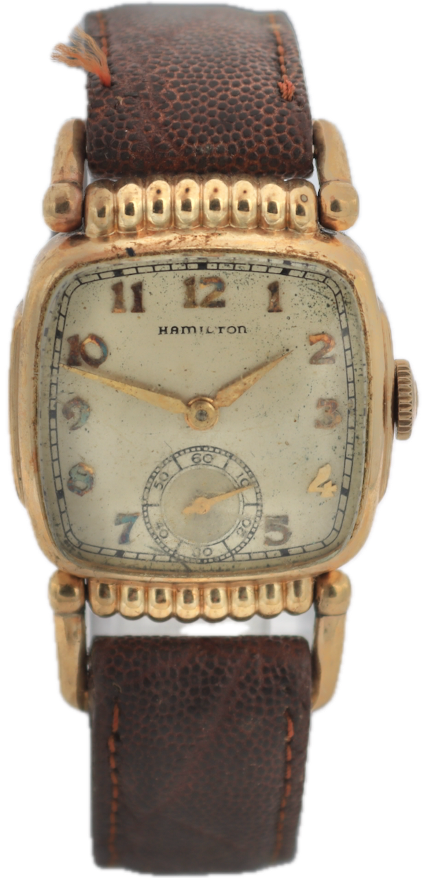 Vintage 1940 Hamilton Russell Men's Mechanical Wristwatch 987 A USA 10k GF