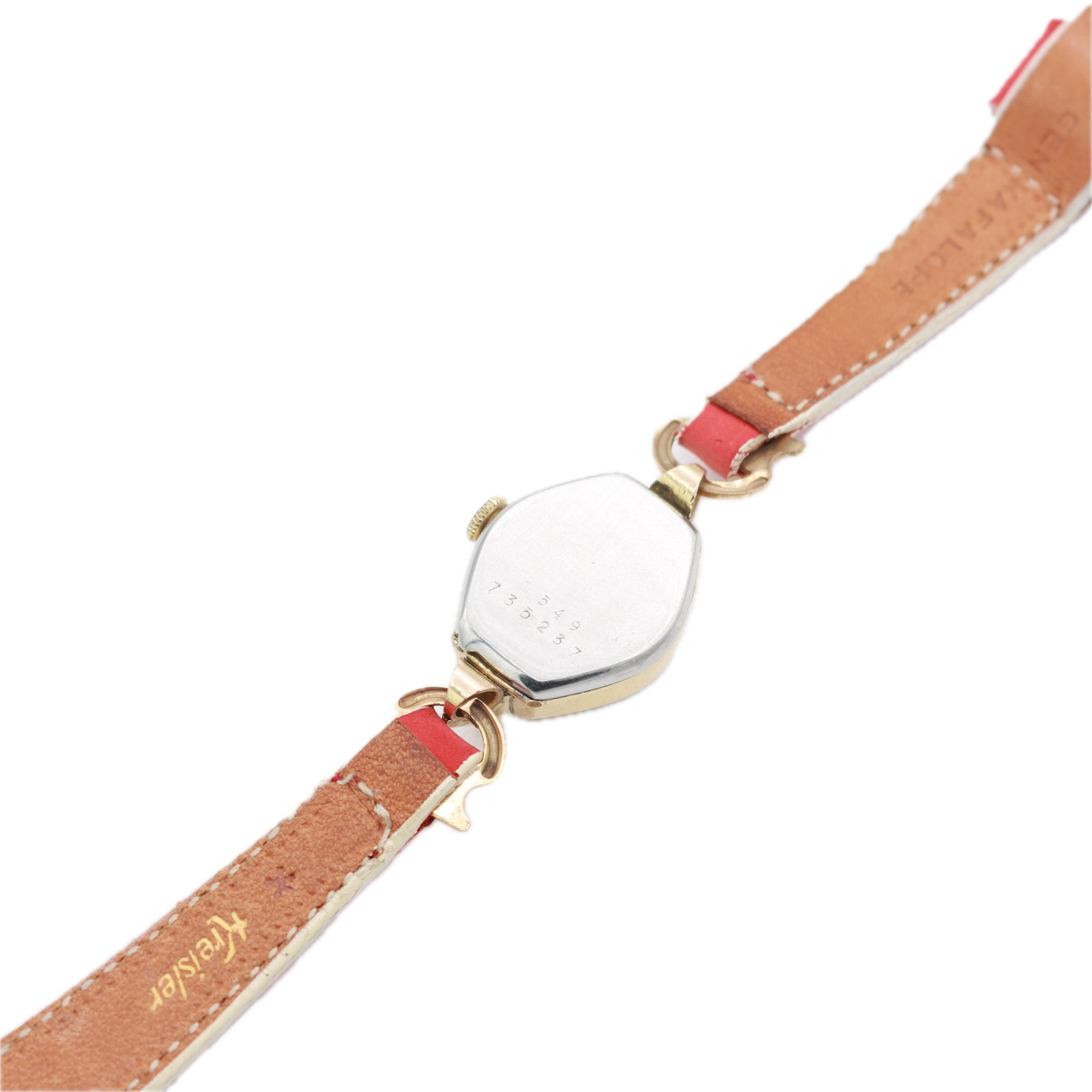 Vintage Tudor Honey Comb Dial Ladies Mechanical Wristwatch 374 Swiss Gold Plated