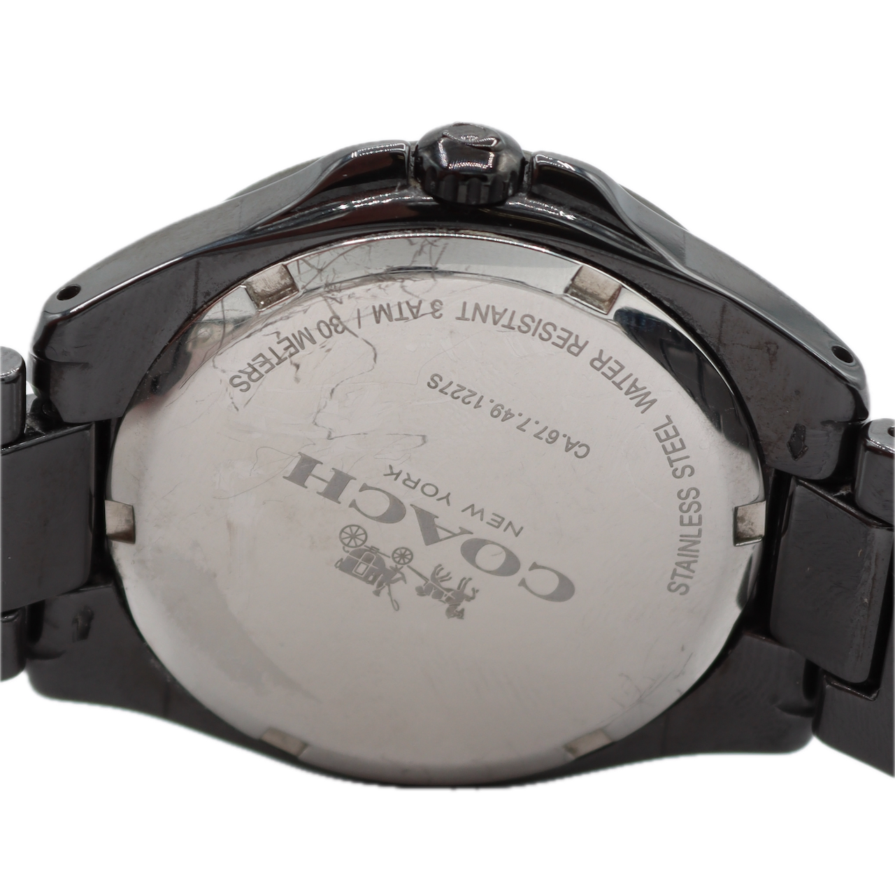 36mm Coach CA.67.7.49.1227S Cary Ladies Quartz Wristwatch Swiss Stainless Steel