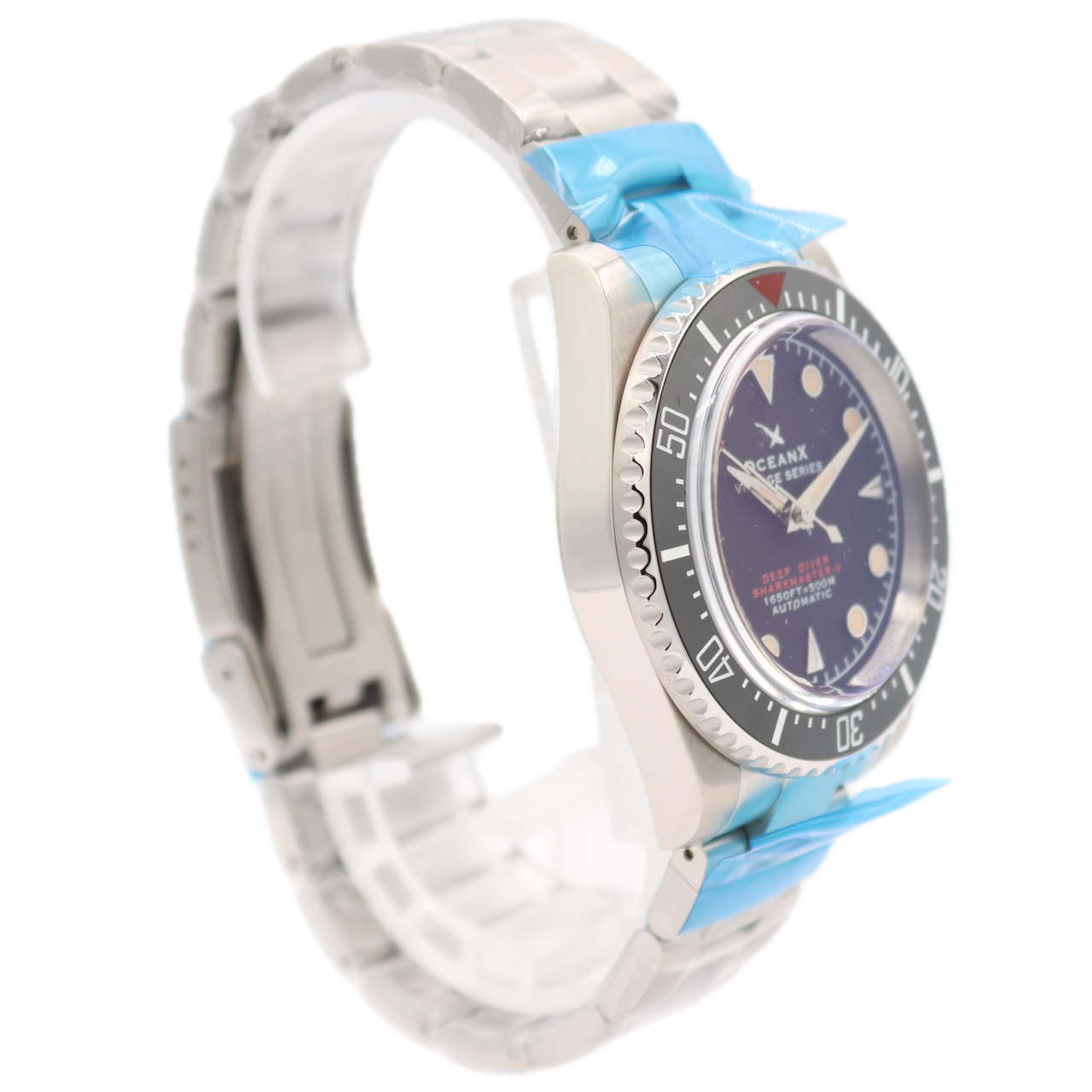 43mm OceanX VSMS-541-0113 Sharkmaster V Diver Men's Automatic Wristwatch Steel
