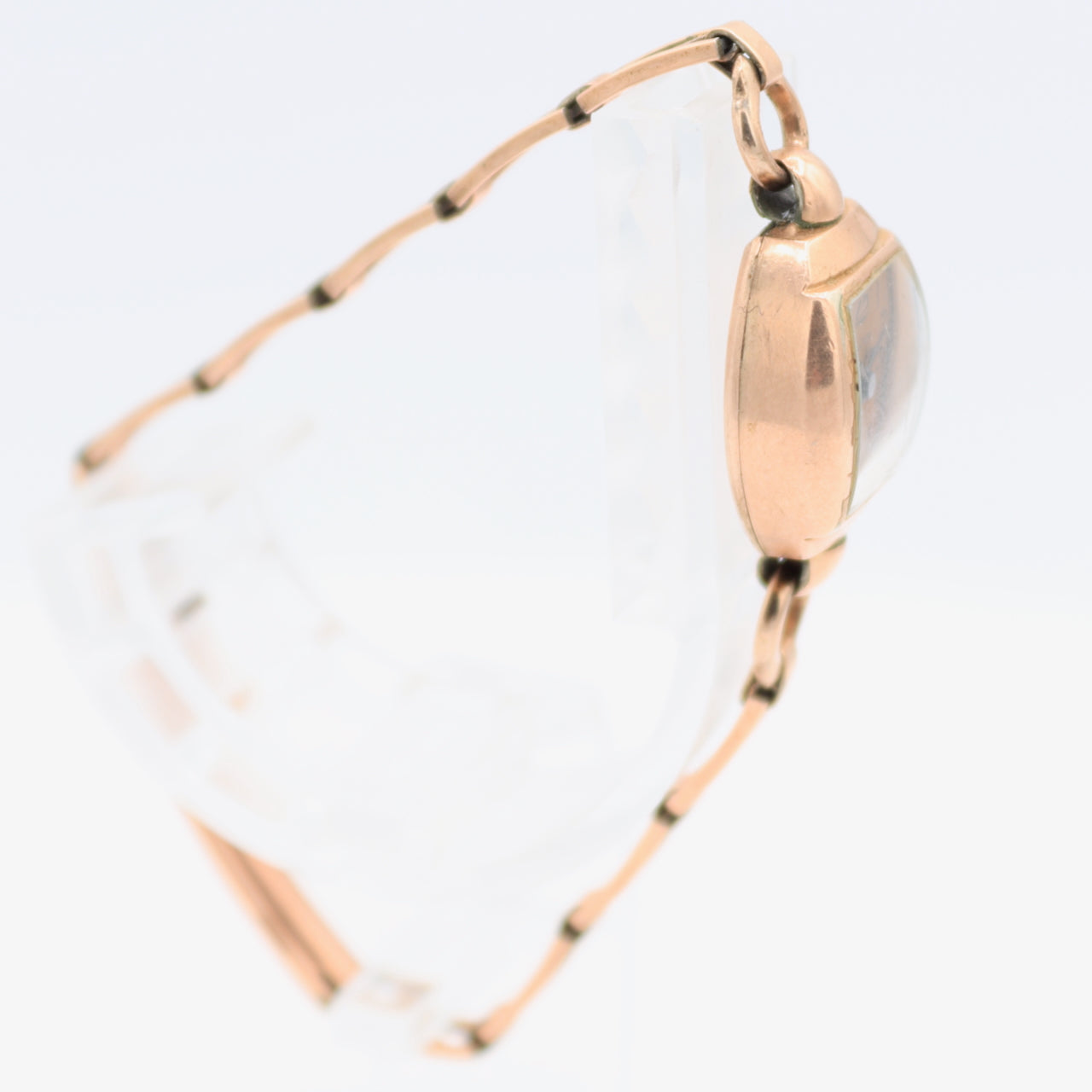 Vintage Bulova Cocktail Ladies Mechanical Wristwatch 5AB 14k Rose Gold Filled