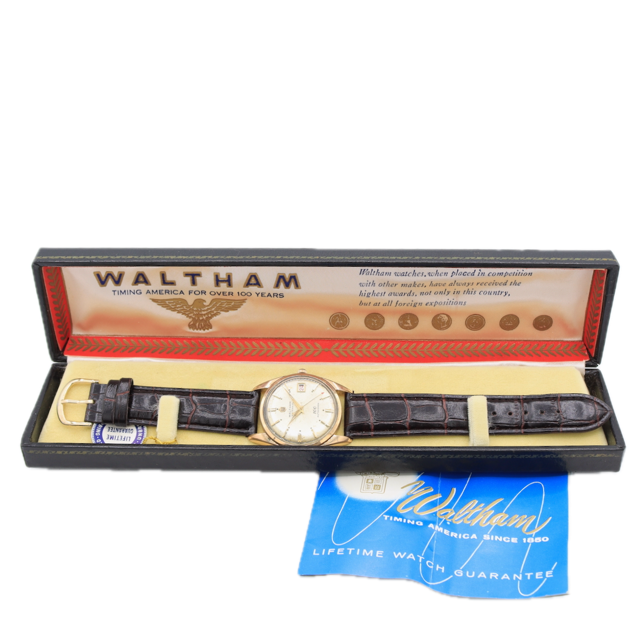 Vintage 36mm Waltham 100 Autochron Men's Automatic Wristwatch R312 Running