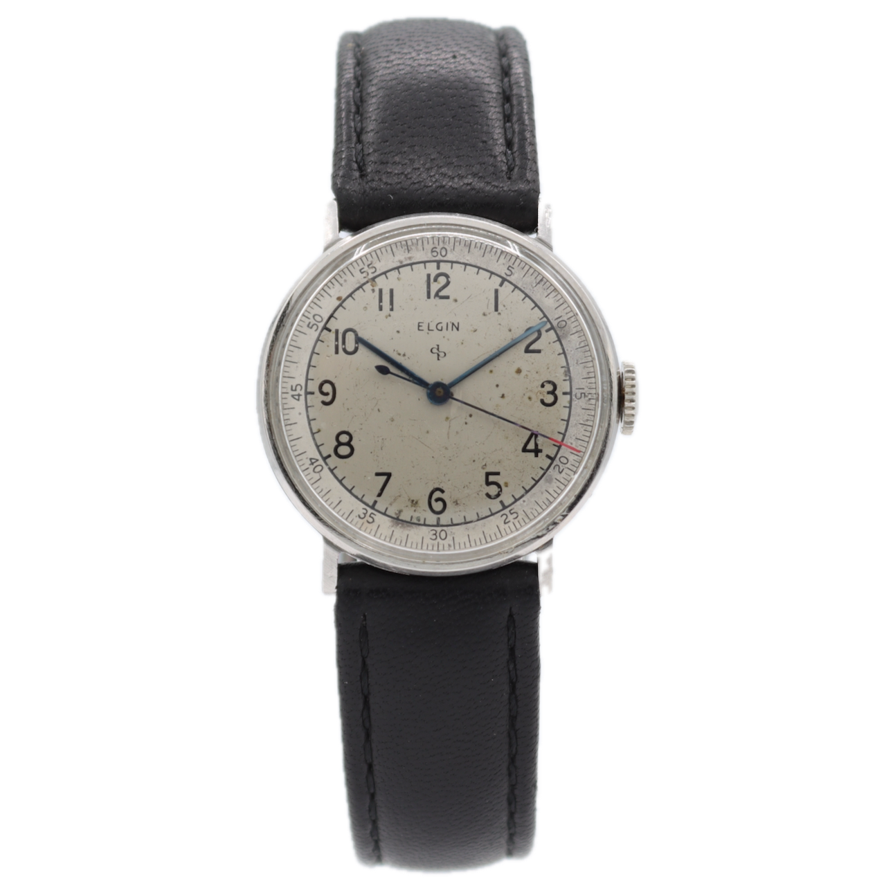 Vintage 1941 Elgin 6606 Tactical 16J Men's Mechanical Wristwatch 539 USA Steel
