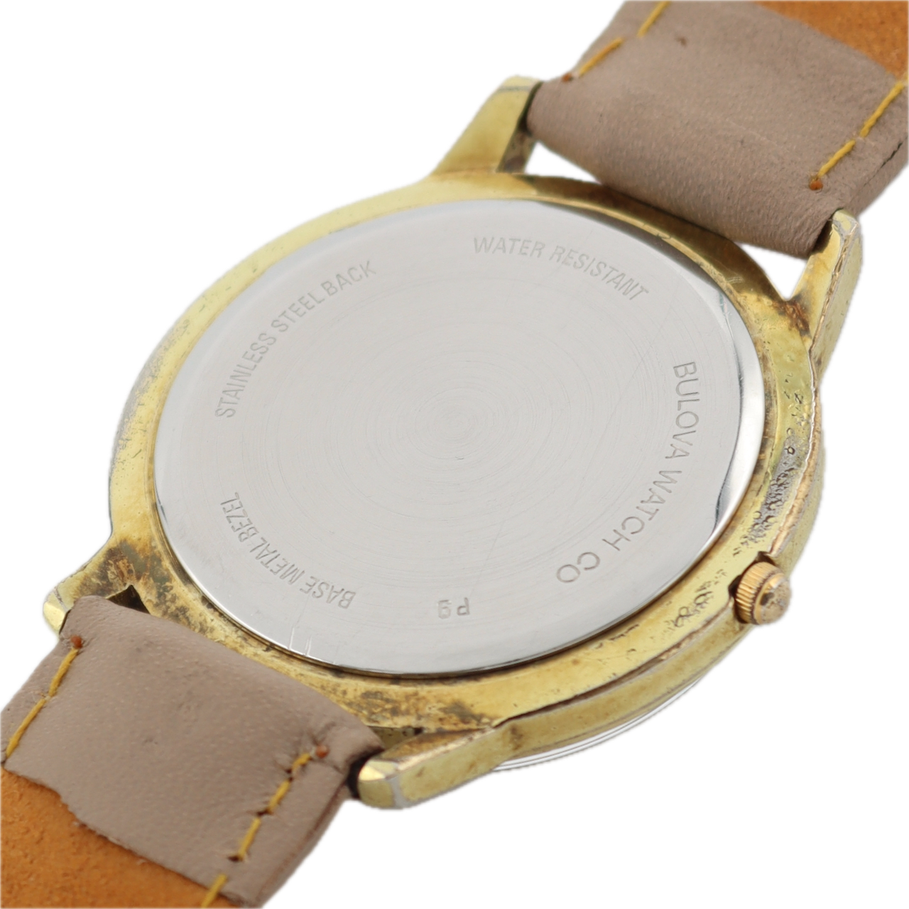 1989 Accutron 92572T Midian Temple Men's Quartz Wristwatch Swiss Gold Tone Date