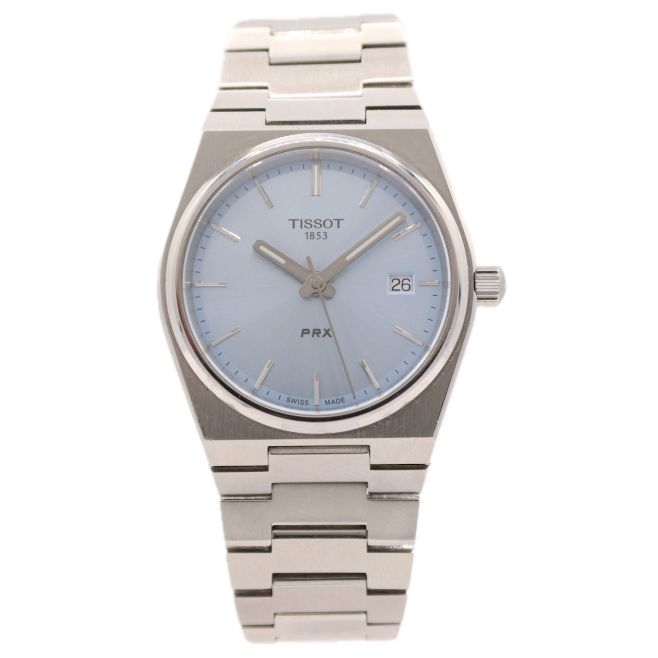 35mm Tissot T137.210.11.351.00 PRX 35 Unisex Quartz Wristwatch Steel With Box