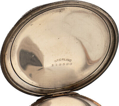 Antique 16S Plymouth Hunter Pocket Watch 171 Sterling Multi Color&Tri-Color Gilt