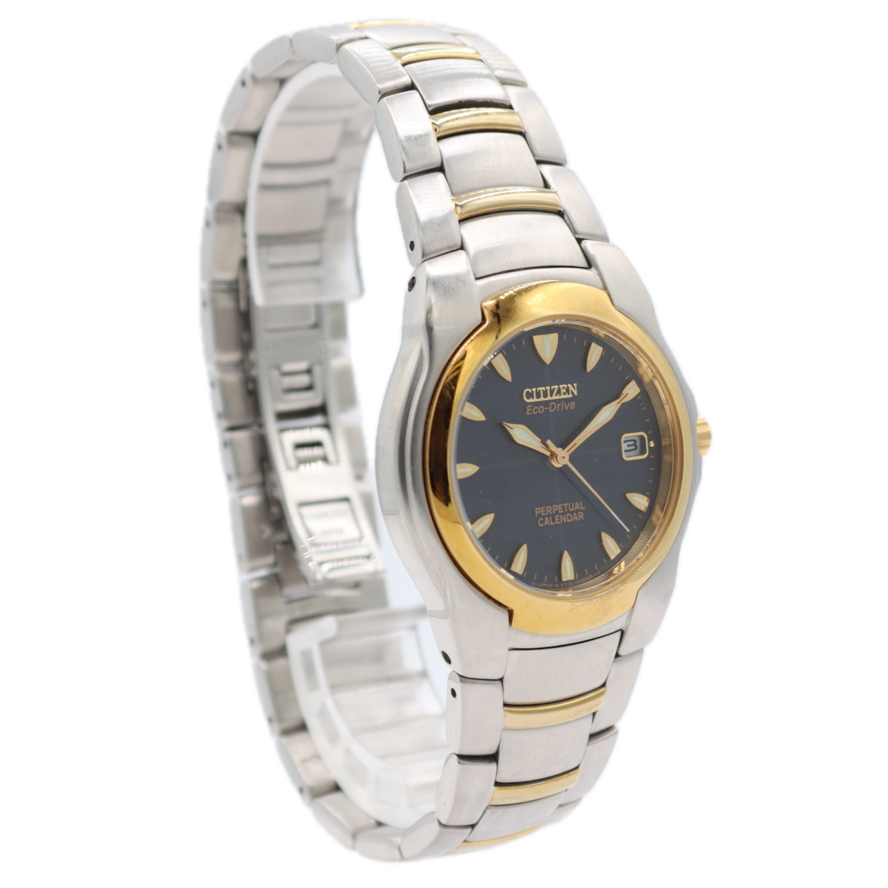 36mm Citizen E710-H24385 Perpetual Calendar Men's Quartz Wristwatch Eco-Drive