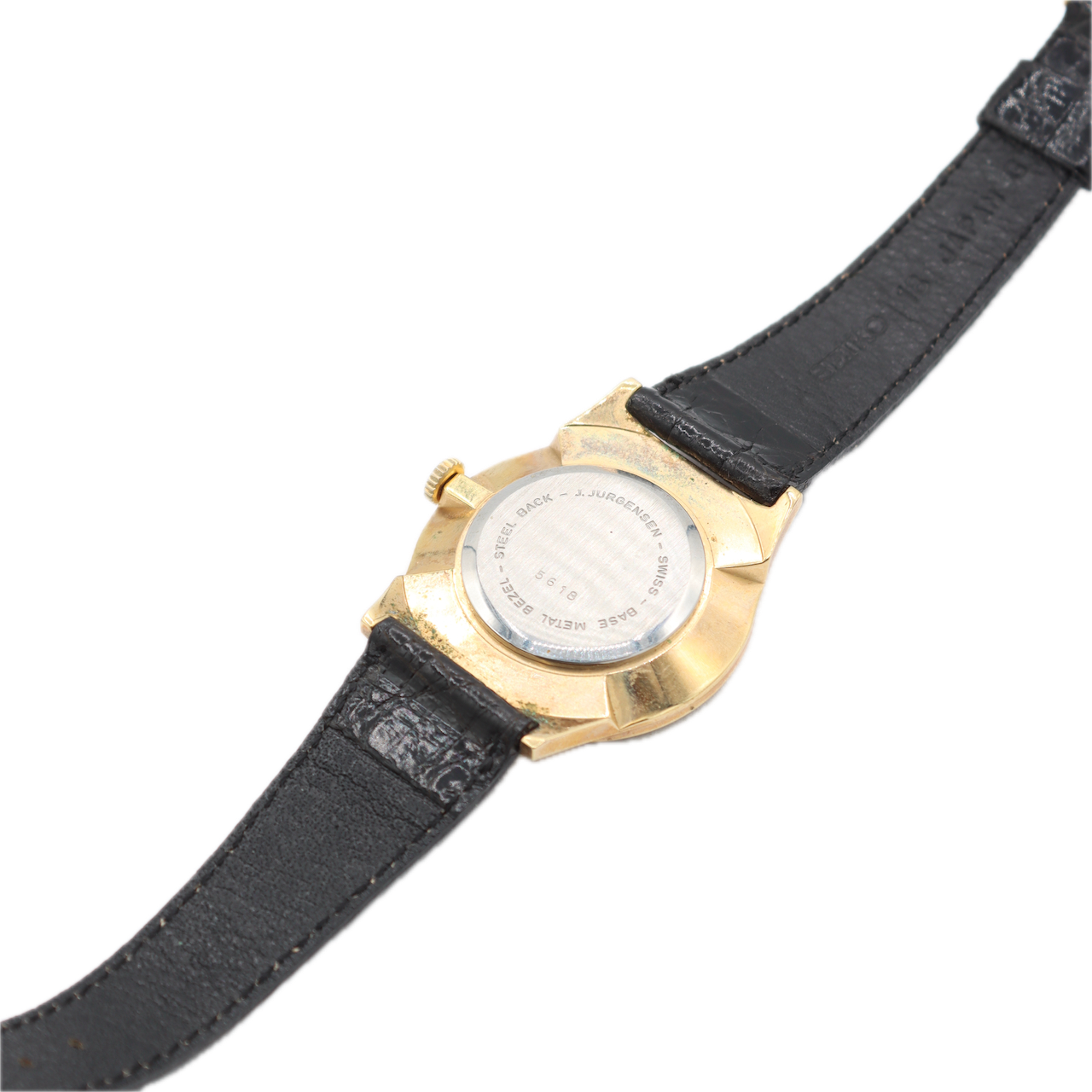 Vintage 33mm Jules Jurgensen Arabic Numerals Men's Mechanical Wristwatch Swiss