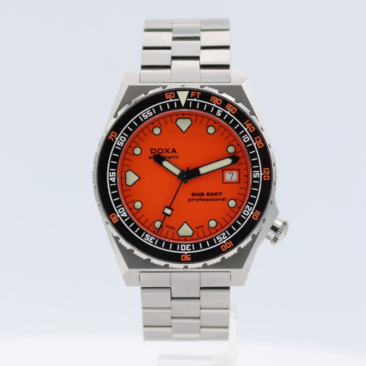 40mm Doxa 861.10.351.10 Sub 600T Professional Men's Automatic Wristwatch Steel