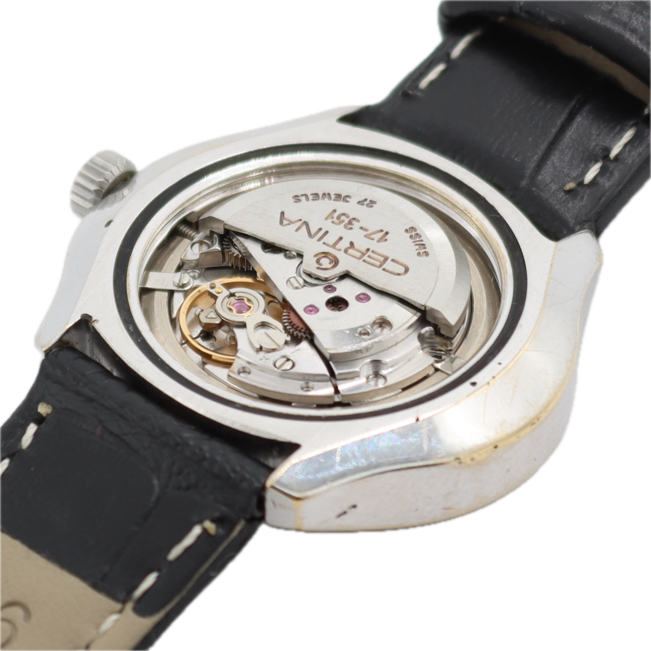 Vintage 30.5mm Certina Festival Men's Automatic Wristwatch 17-351 Chrome Plated