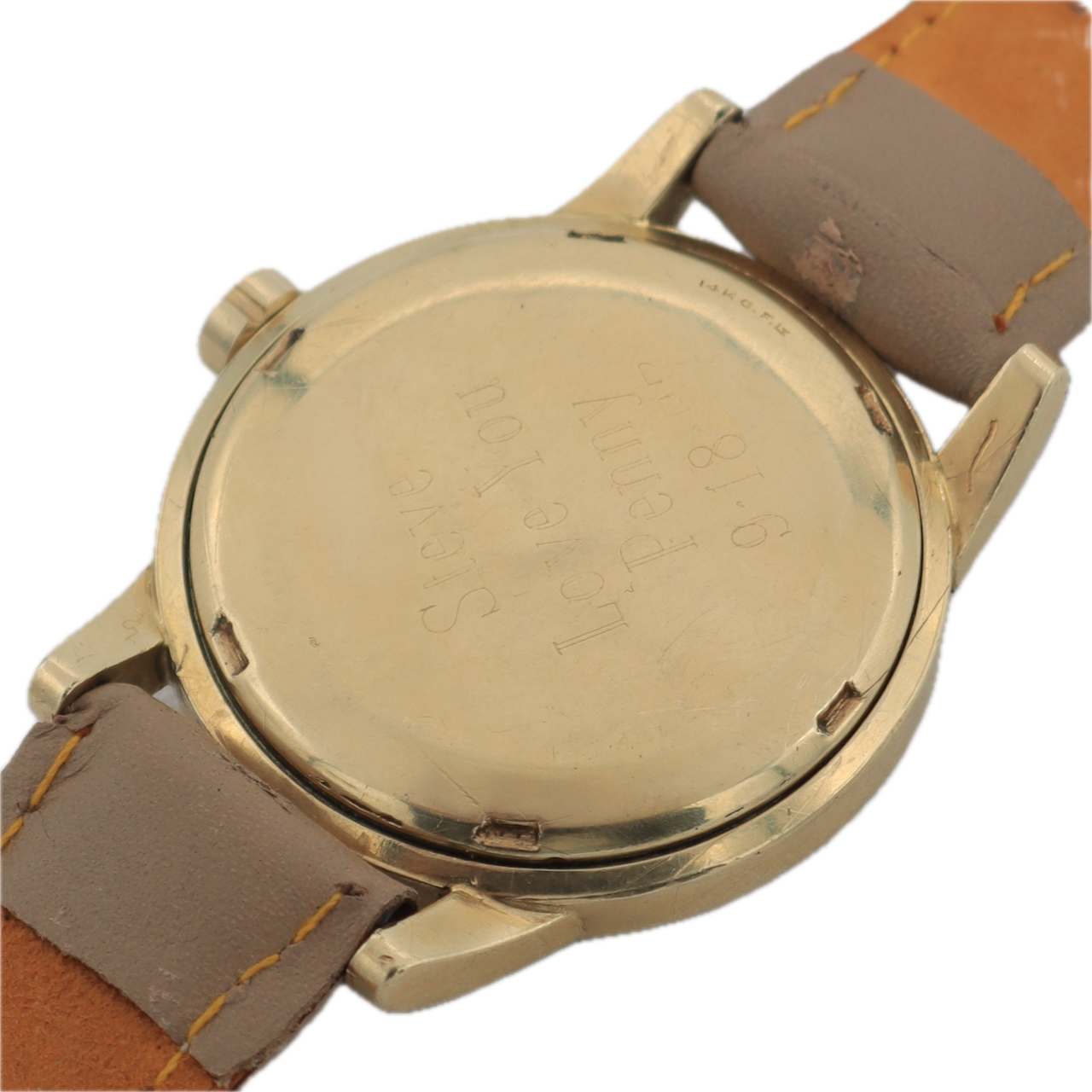 Vintage Omega F6249 Seamaster Men's Bumper Automatic Wristwatch 344 Swiss 14k GF