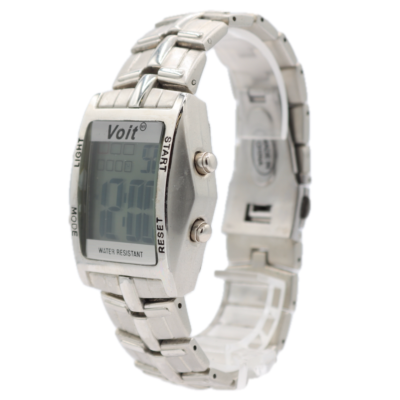 Vintage Voit 9284 Digital Sports Men's Digital LED Wristwatch Steel With Box