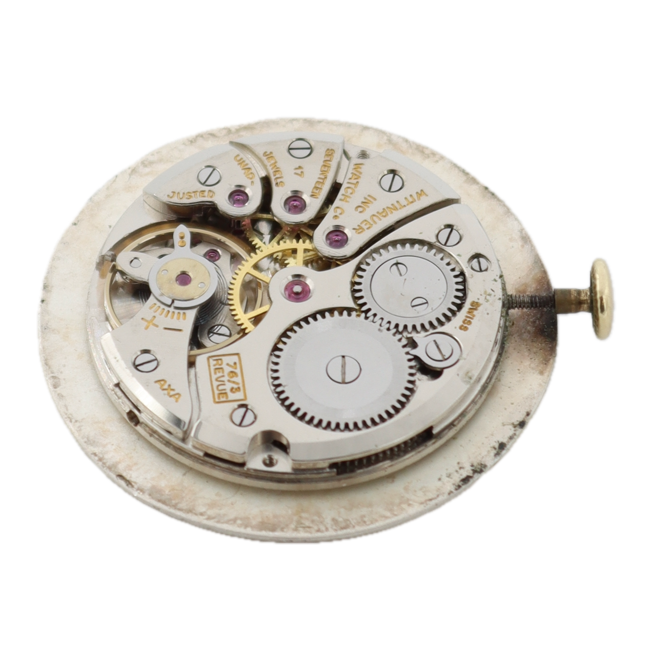 Vintage 32mm Wittnauer Dress Style Men's Mechanical Wristwatch 10k GF Running