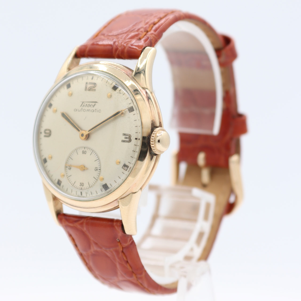 Vintage 33mm 1950 Tissot Classic Men's Bumper Automatic Wristwatch 285-1 10k GF