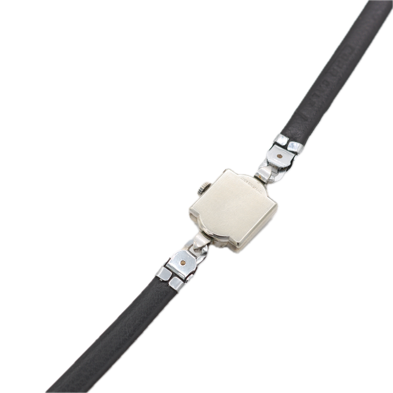 Vintage Longines Linen Bezel Ladies Mechanical Wristwatch 410 Swiss 10k White GF