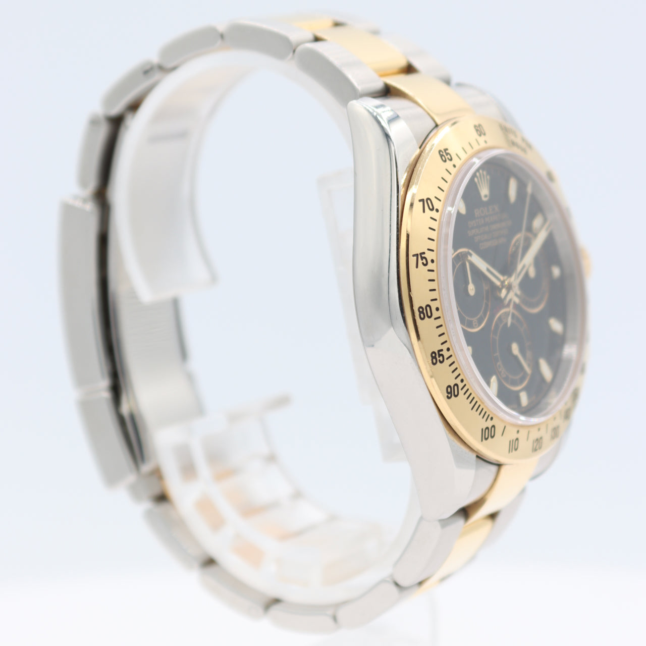 40mm Rolex 116523 Daytona Men's Chronograph Wristwatch Swiss Steel & 18k