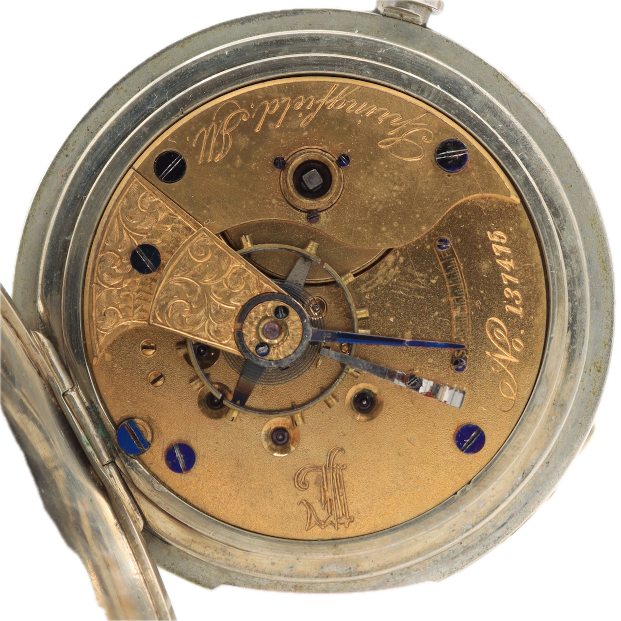 Antique 18s 1880 Illinois E 11 Jewel Key Wind Pocket Watch Columbia Nickel