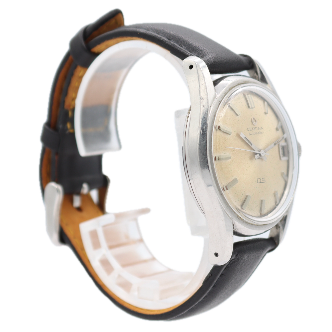 Vintage 36mm Certina 346.825 DS Turtle Men's Automatic Wristwatch 25-651 Steel