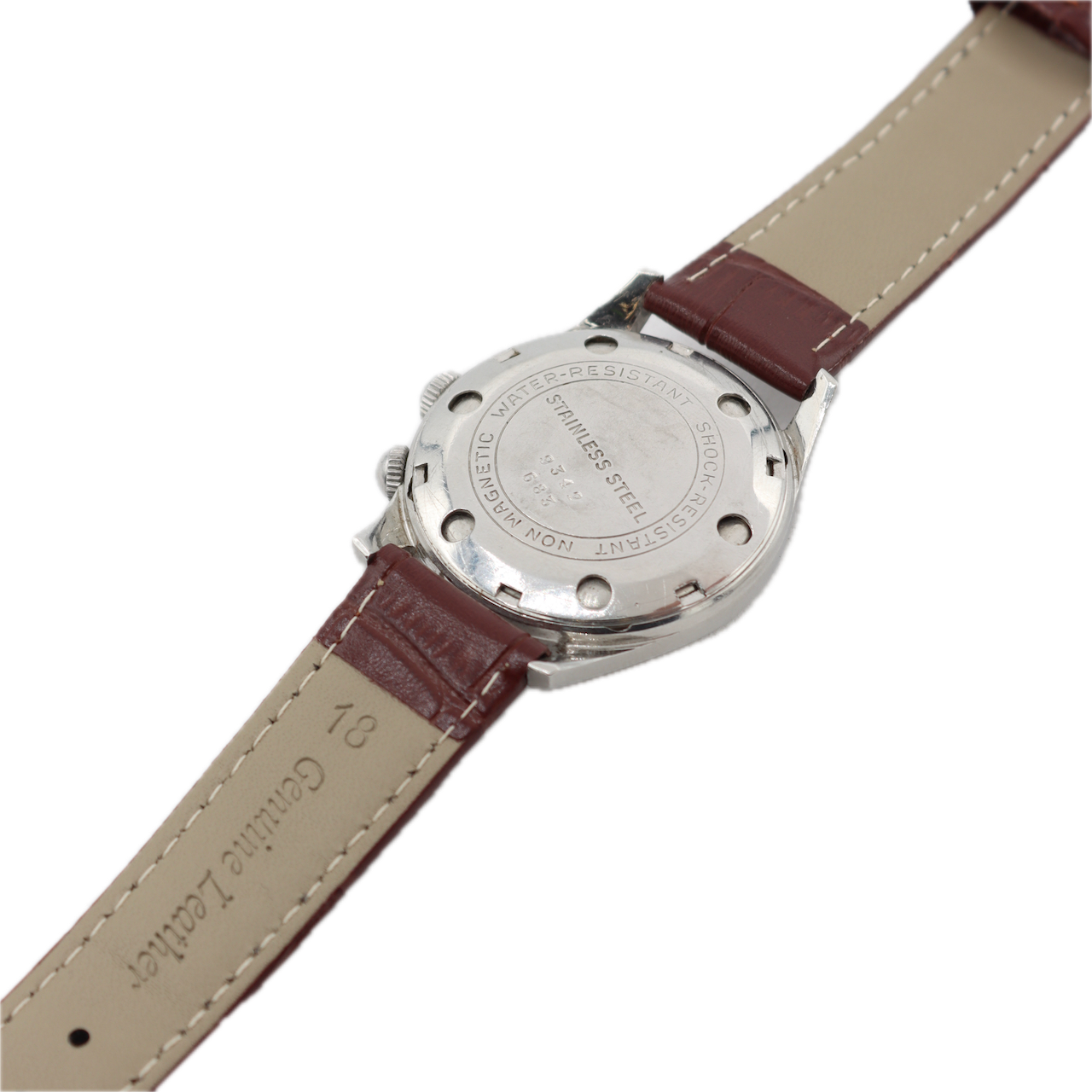Vintage Leonidas 11-69P Alarm Men's Mechanical Wristwatch 230 Swiss Steel