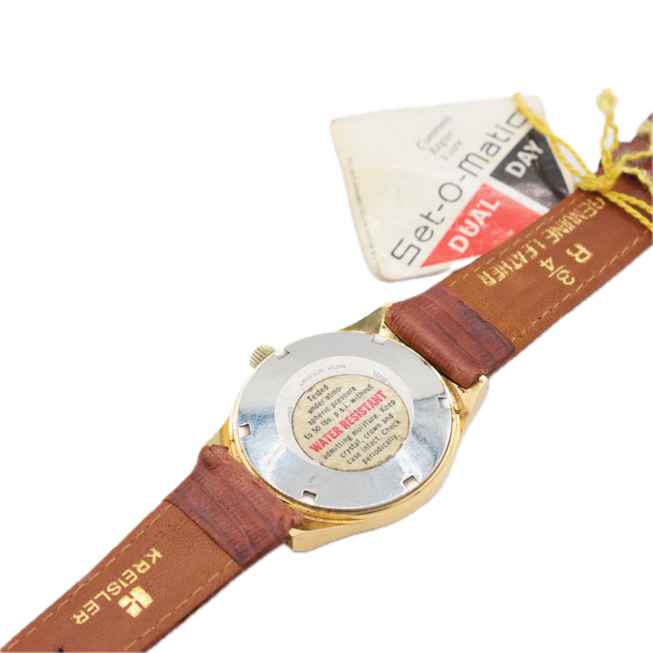Vintage 34mm Bulova Dual Day Set-O-Matic Men's Automatic Wristwatch Swiss
