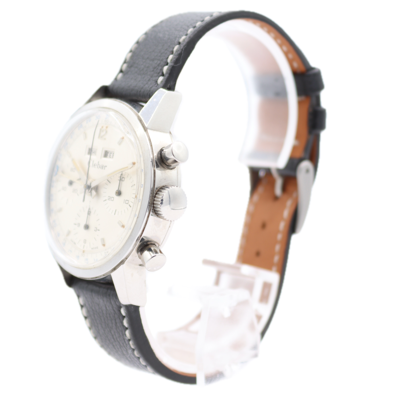 Vintage Clebar Triple Calendar Chronograph
