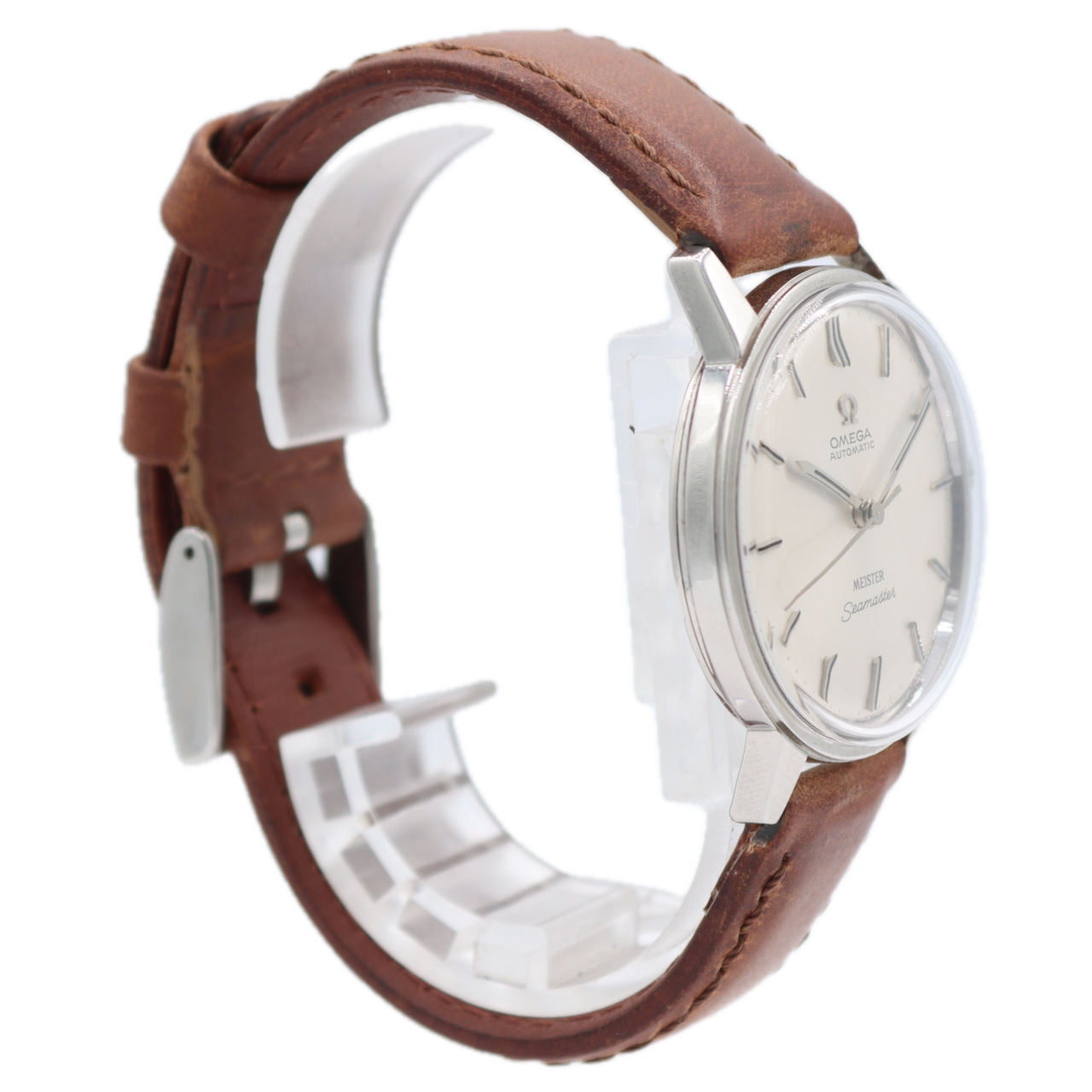 34.5mm 1965 Omega Meister 165.002 Seamaster Men's Automatic Wristwatch 552 Steel