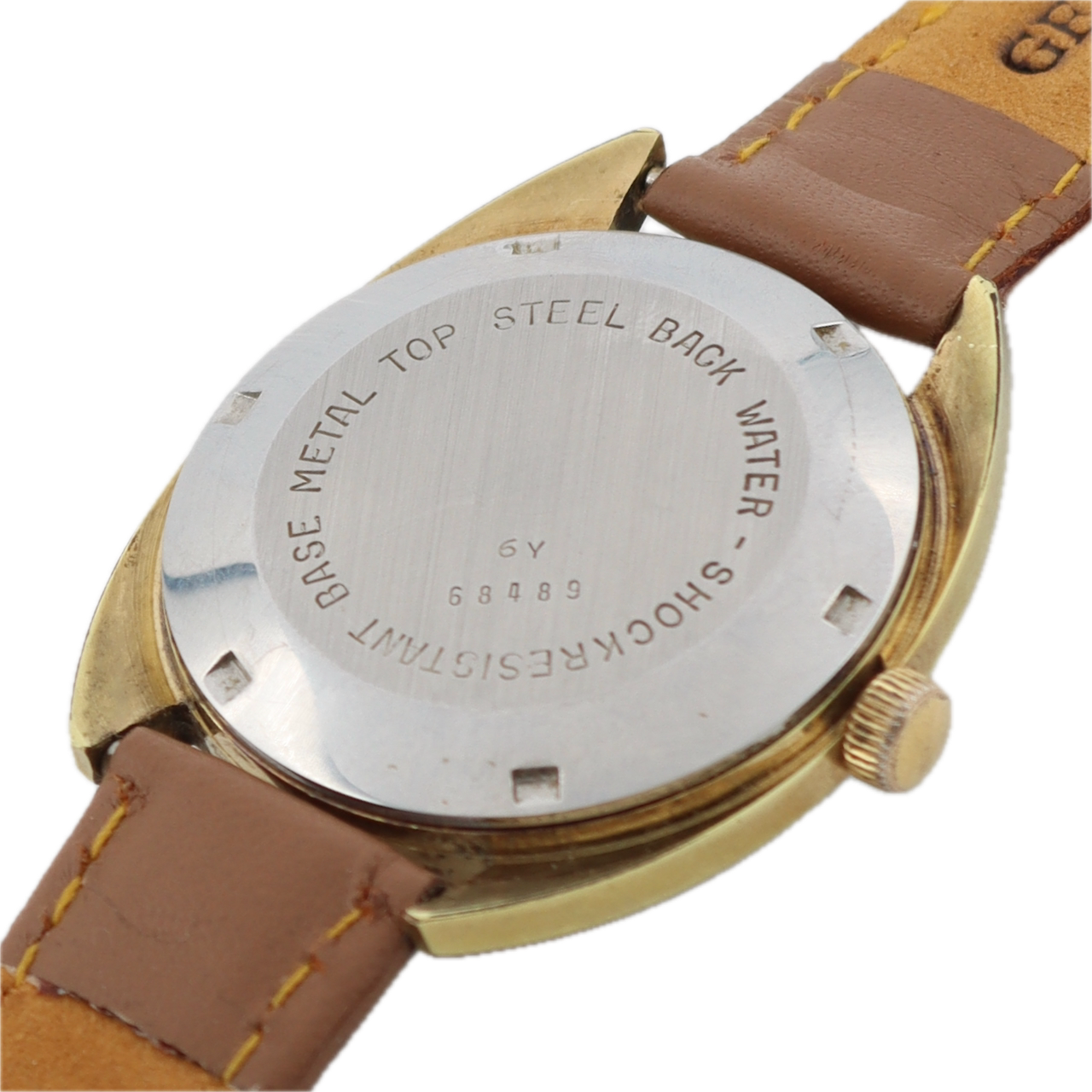 Vintage 34mm Croton Aquamatic Men's Automatic Wristwatch A.Schild 1902 Gold Tone