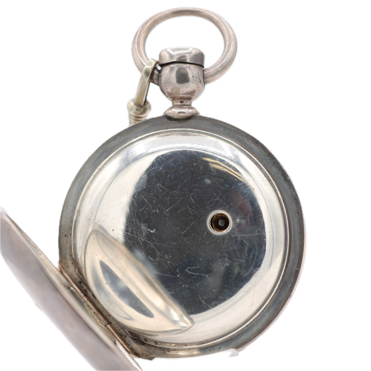 Antique 1884 Elgin 6 Ounce 11J Key Wind Hunter Pocket Watch 13 Coin Silver